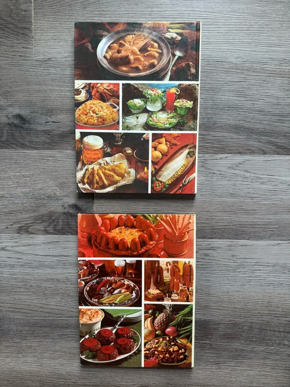 2 Vintage Better Homes and Gardens Hardcover Cookbooks Meat & Fish/Seafood